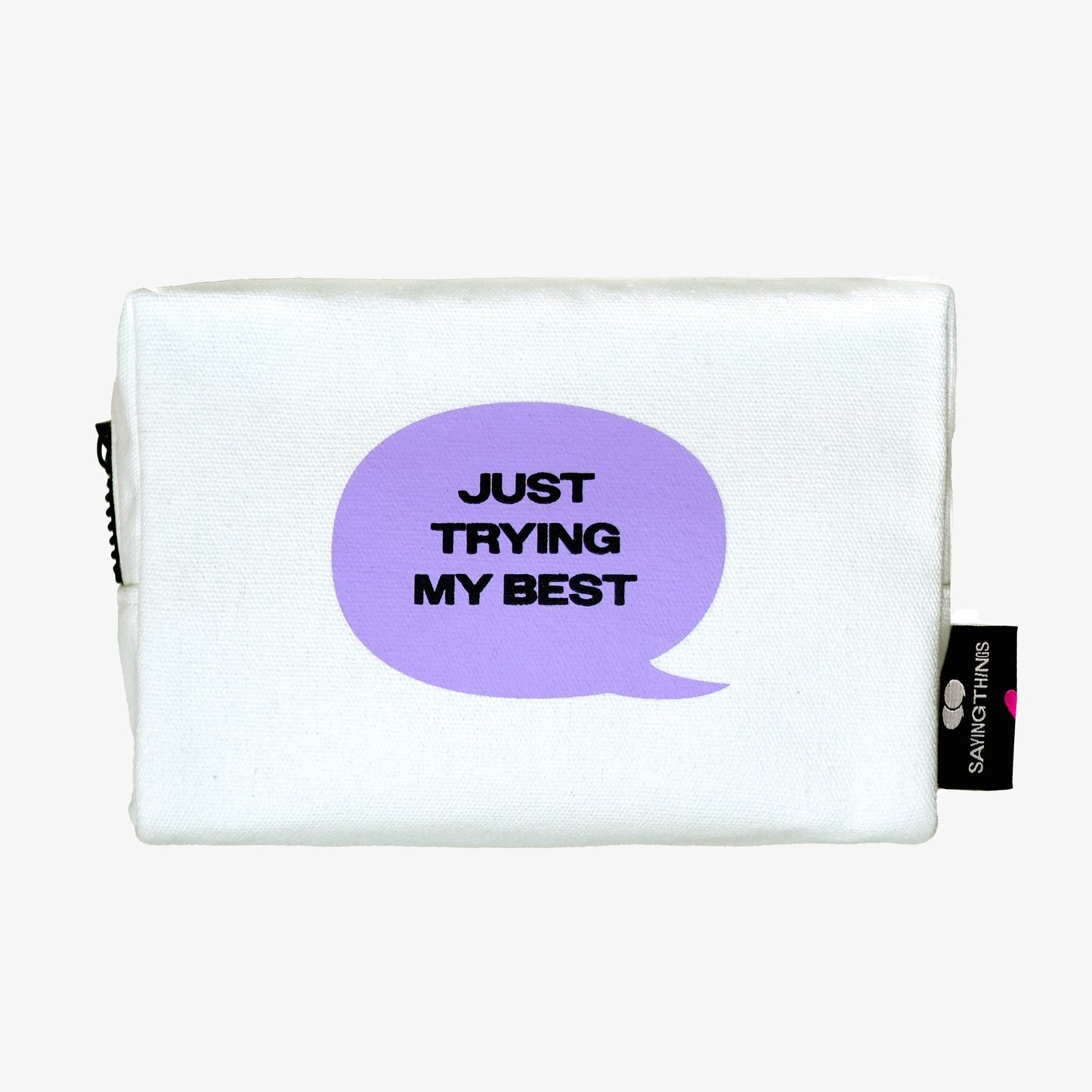 [Limited Edition with SAYING TH!NGS] Vanity Pouch "I'M DOING GREAT (just trying my best)"